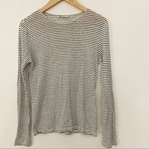 T Alexander Wang Striped Pullover Top U12